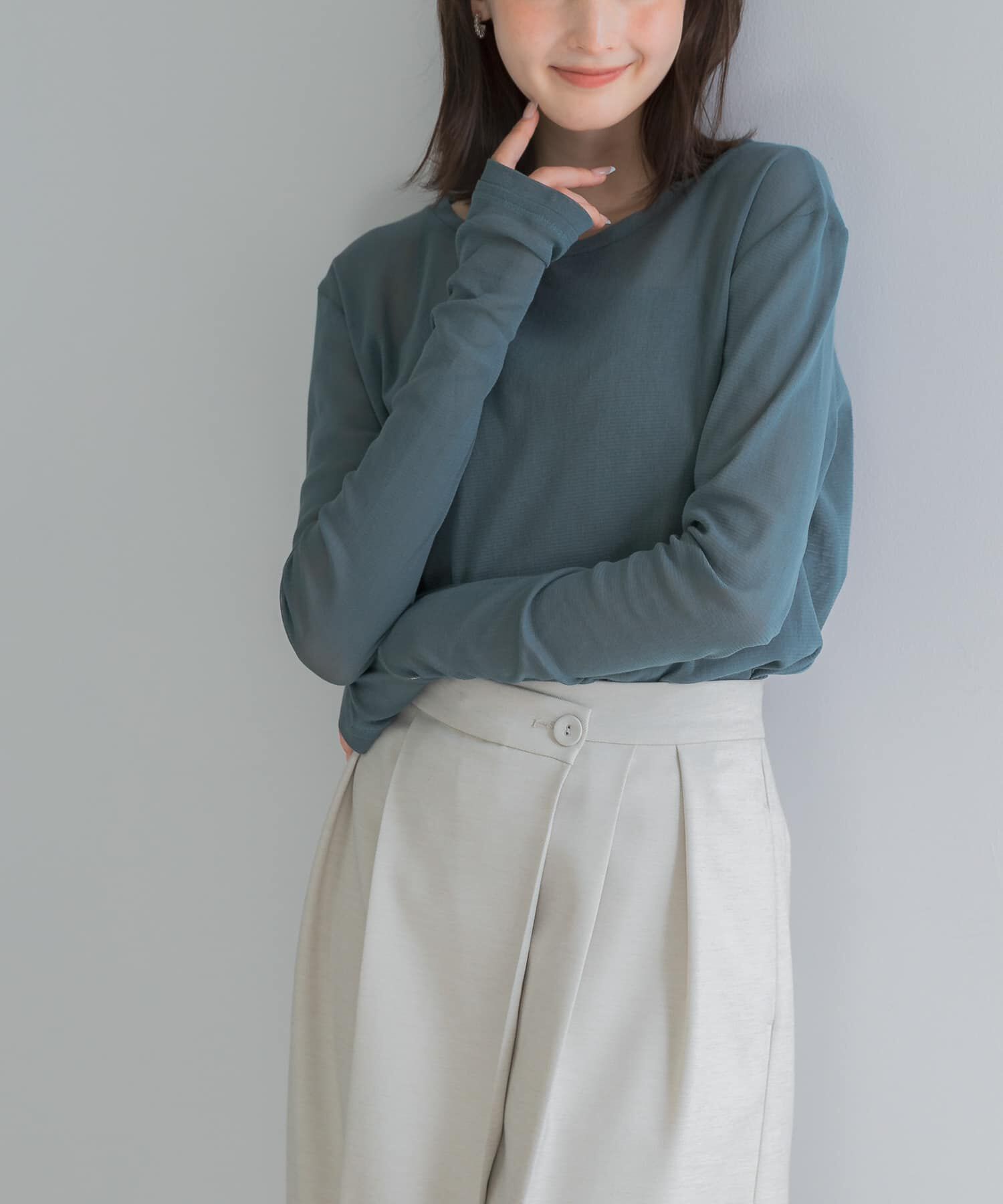 URBAN RESEARCH ROSSO「コットンチュールドッキングカットソー」|Tシャツ・カットソー|