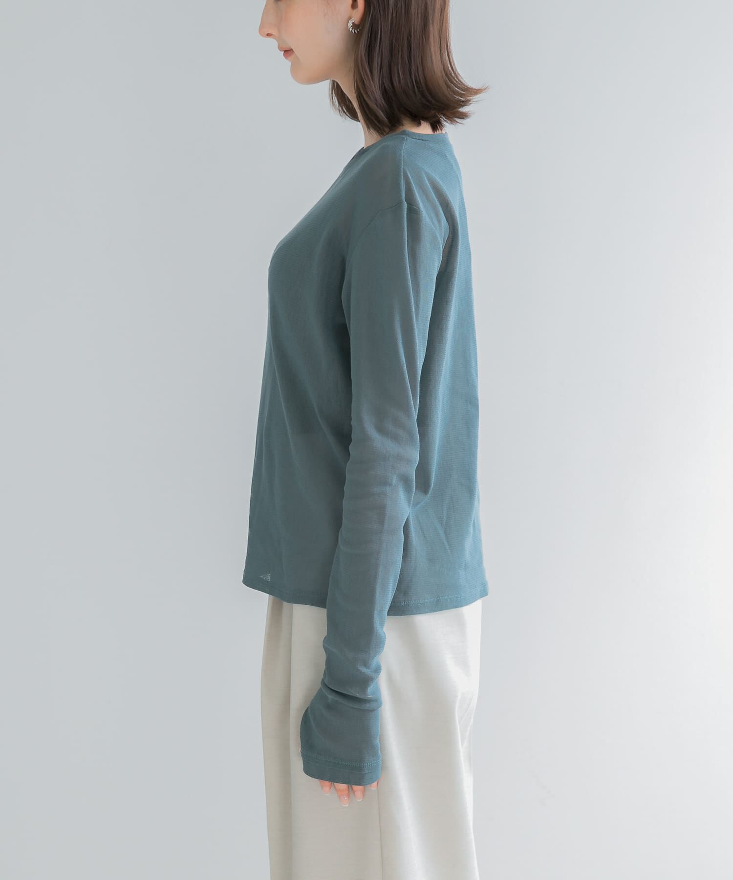 URBAN RESEARCH ROSSO「コットンチュールドッキングカットソー」|Tシャツ・カットソー|