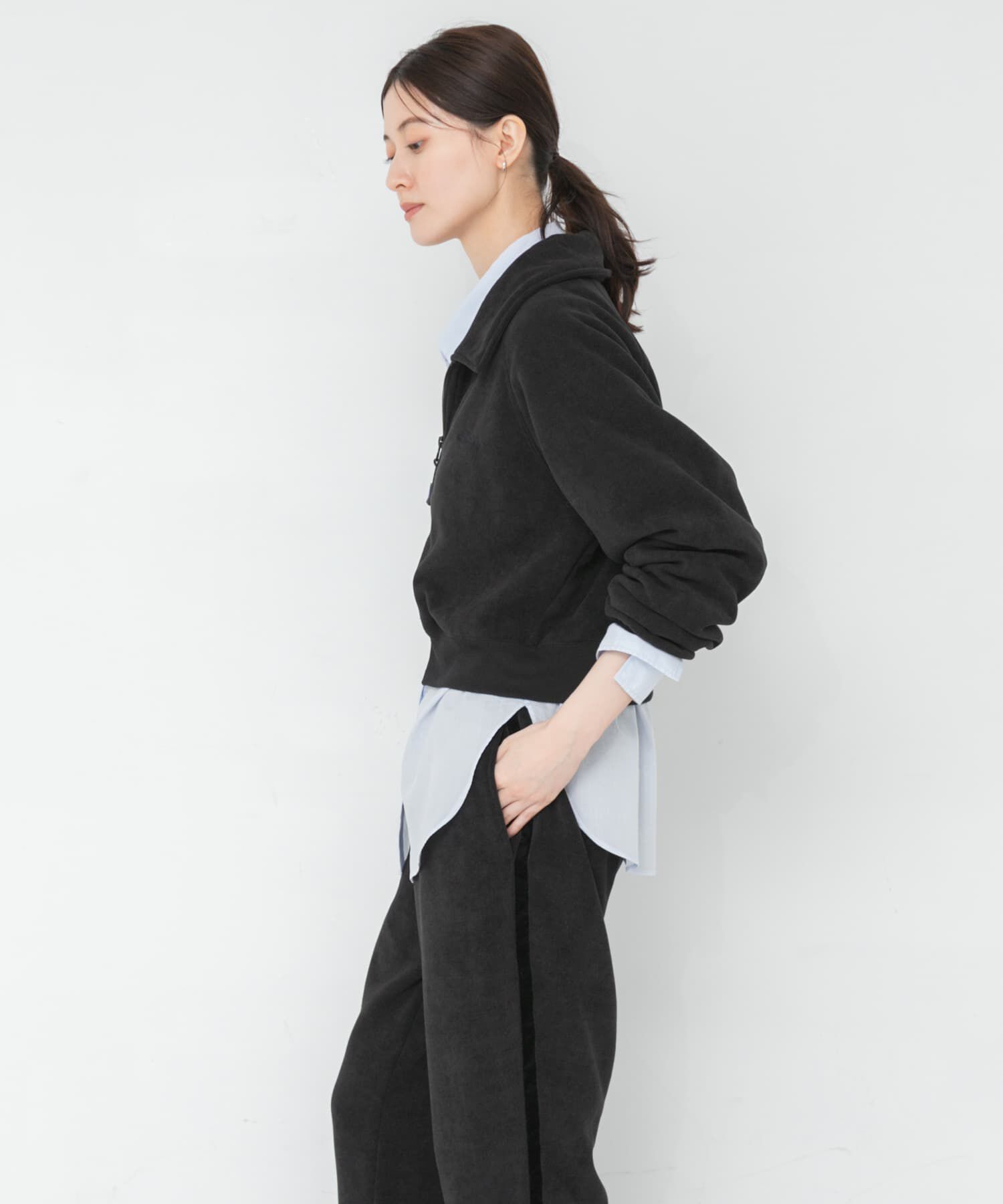 URBAN RESEARCH「『別注』THOUSAND MILE&times;URBAN RESEARCH　KNIT FLEECE ZIP PARKA」|パーカー|