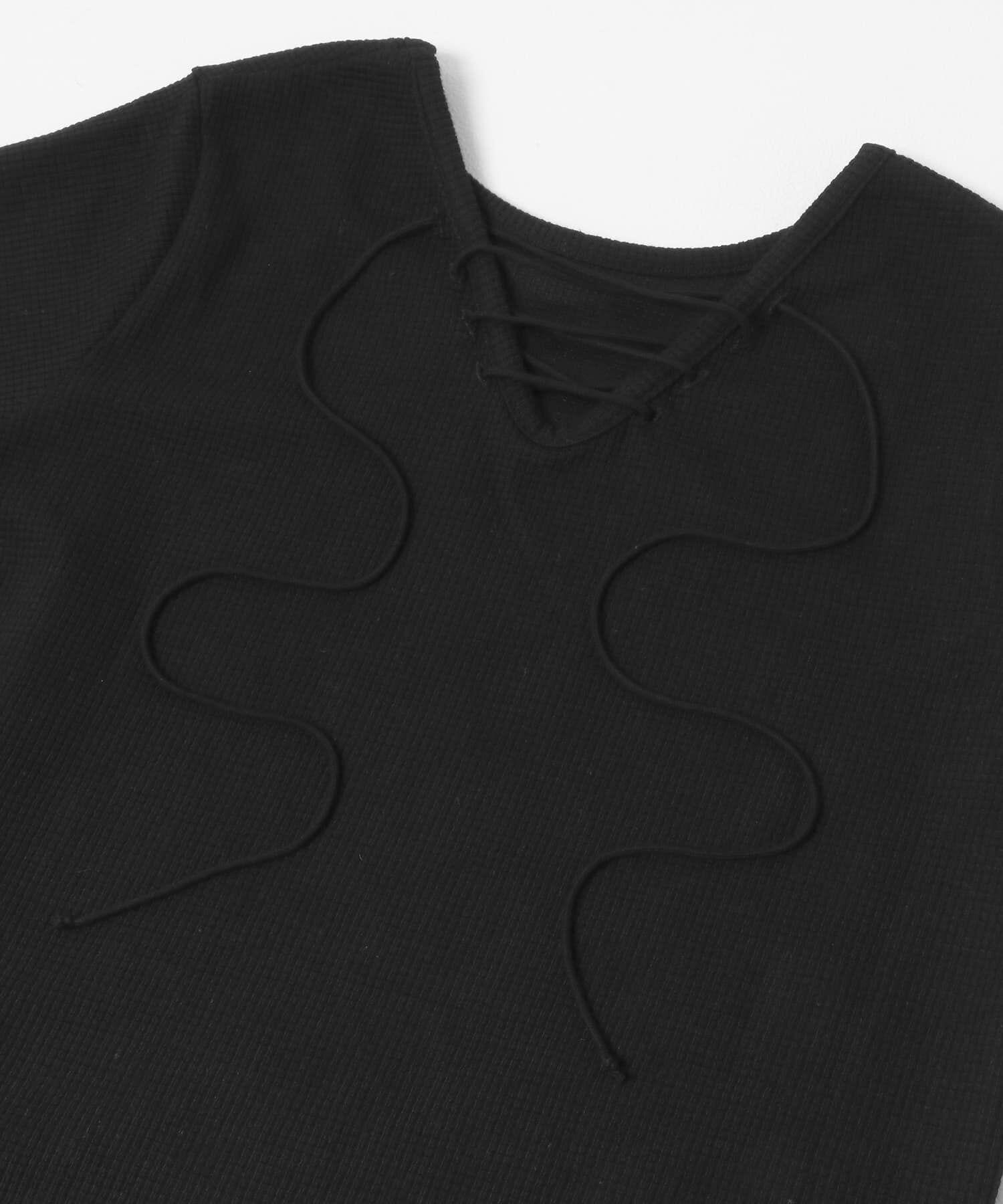  「2WAYレースアップトップス」|Tシャツ・カットソー|