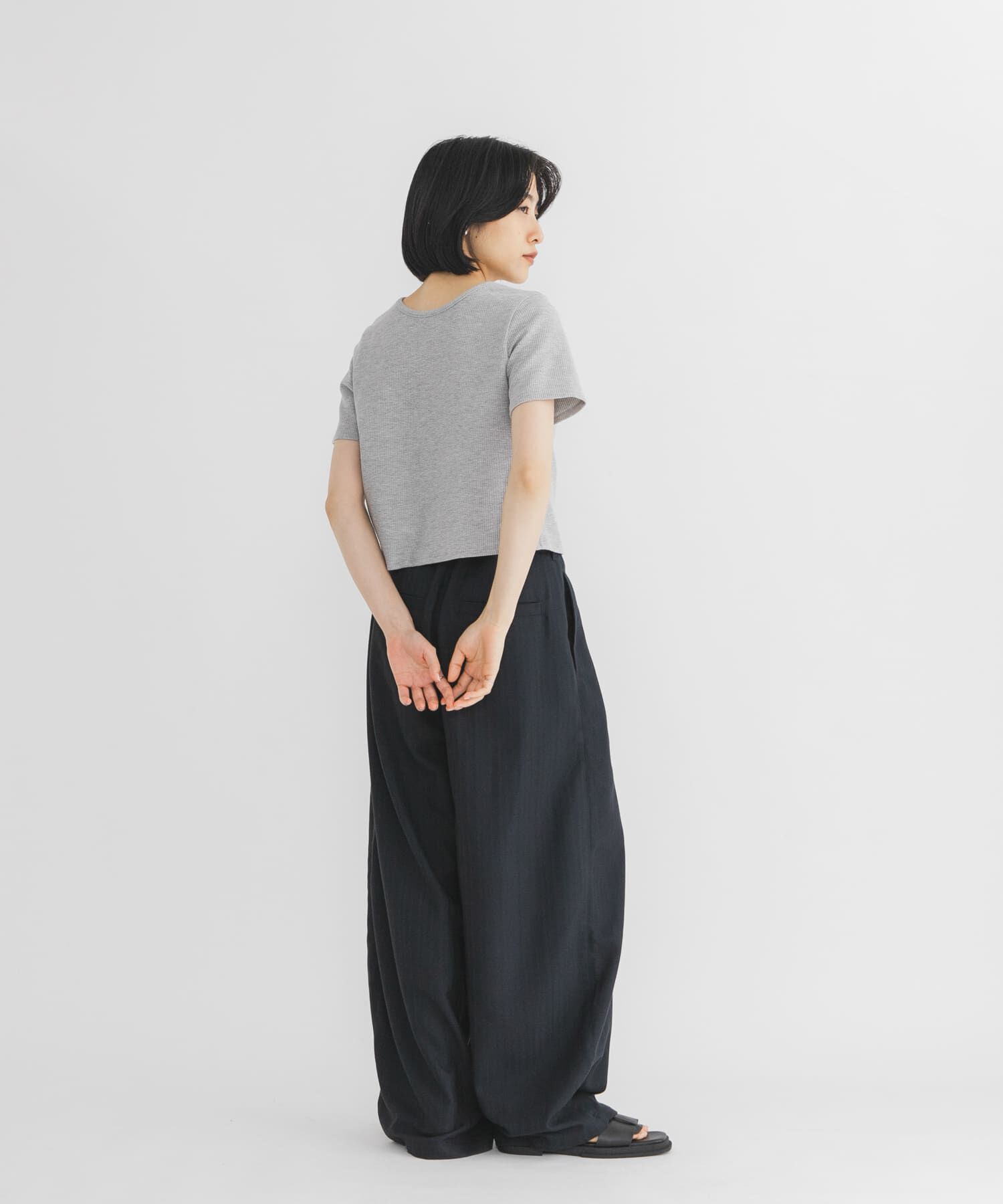  「2WAYレースアップトップス」|Tシャツ・カットソー|