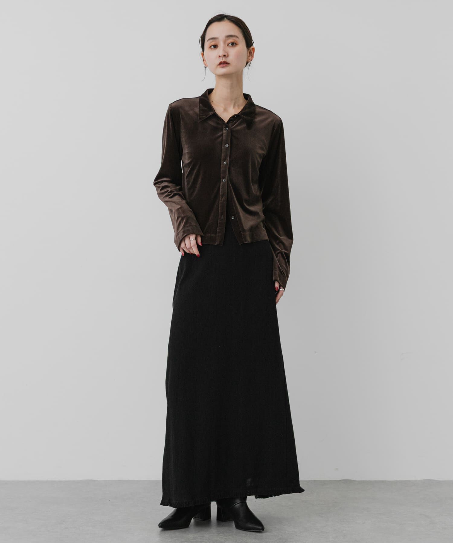 SENSE OF PLACE by URBAN RESEARCH「エアリーフリンジスカート」|スカート|