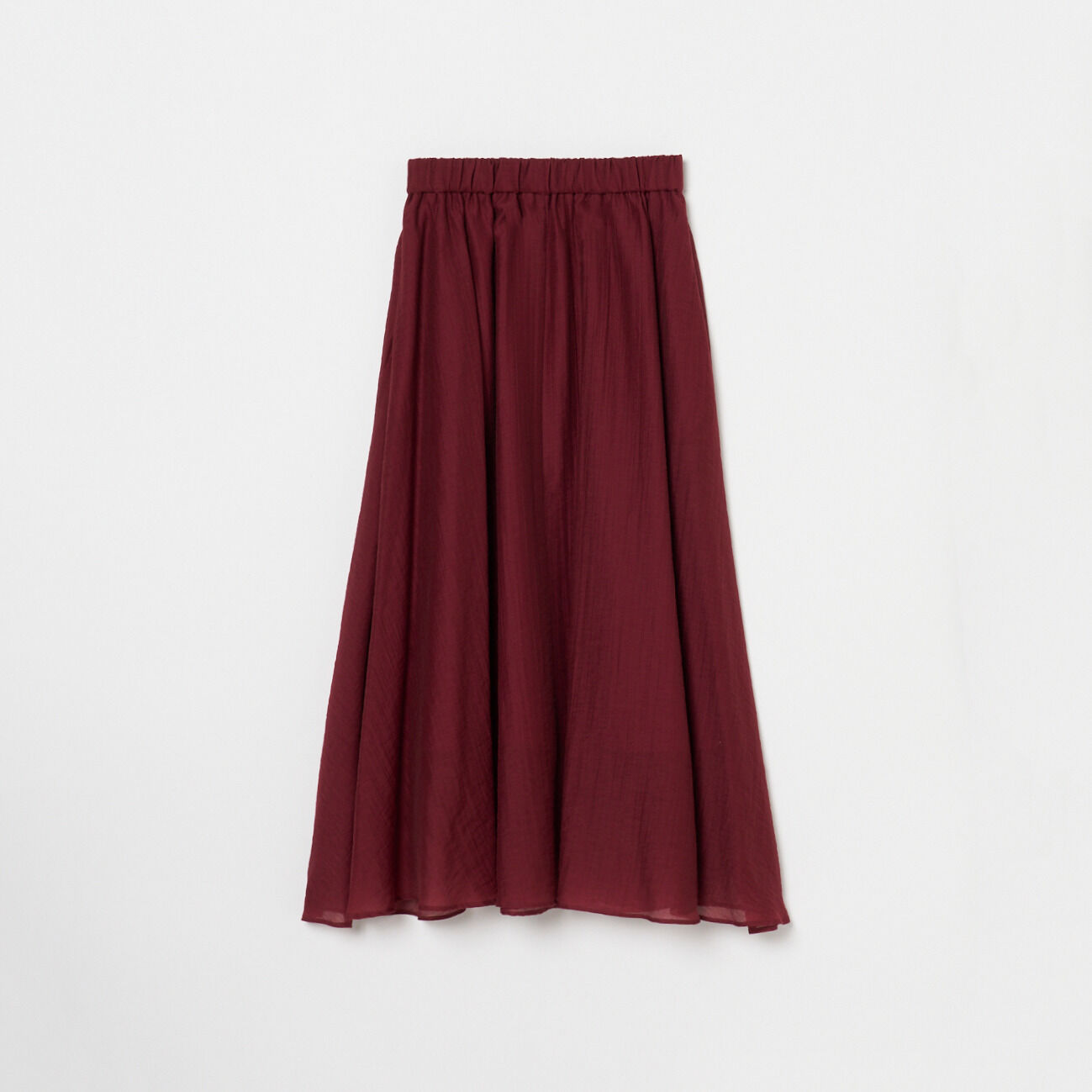 HELIOPOLE「HELIOPOLE SHEER GATHERED FLARE SKIRT」|スカート|