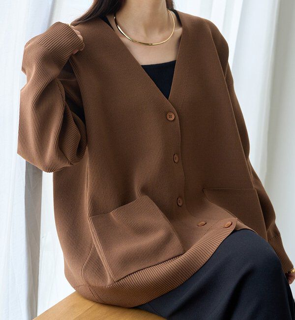  「【WEB限定/Du noir】スポンディッシュBIGカーディガン」|カーディガン|