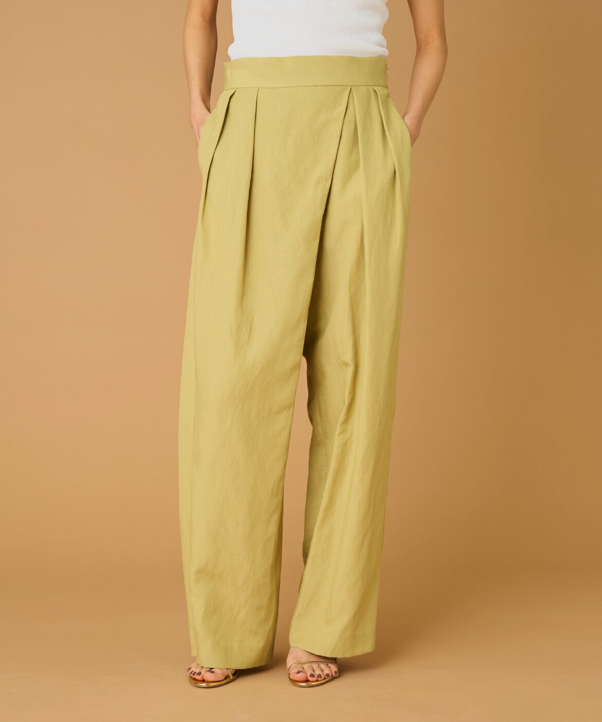 la veille by SUPERIOR CLOSET「《大きいサイズ》ラップパンツ」|スラックス|