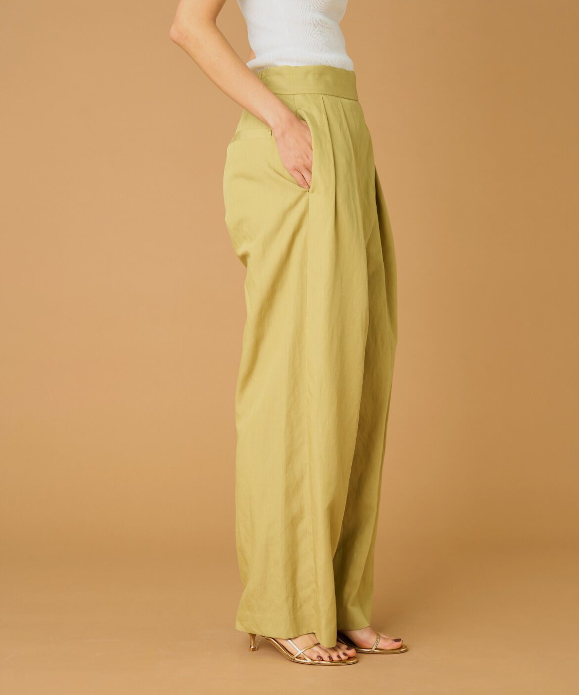 la veille by SUPERIOR CLOSET「《大きいサイズ》ラップパンツ」|スラックス|