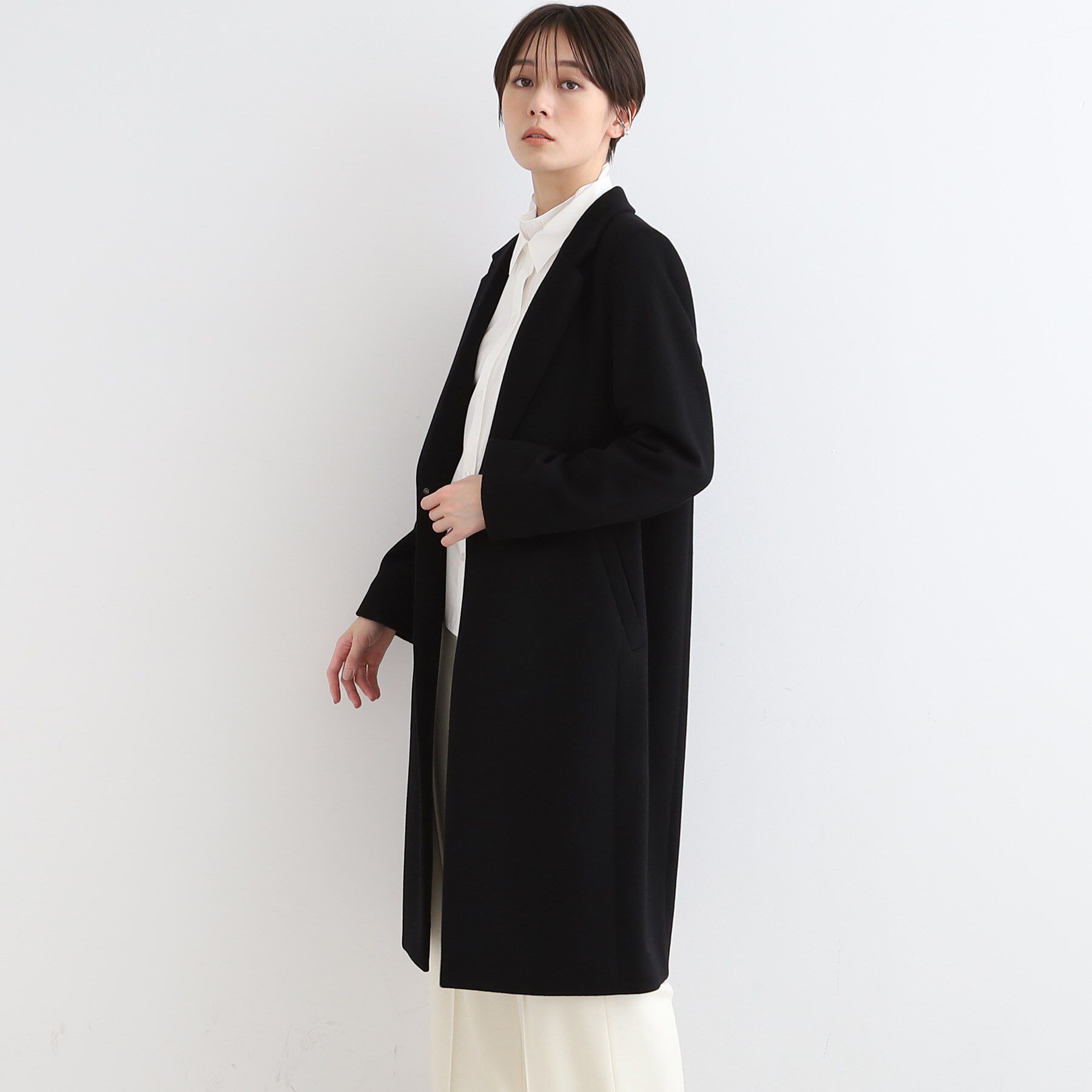 INDIVI「【定番人気！/名品コート/日本製】ウール100%チェスターコート」|チェスターコート|