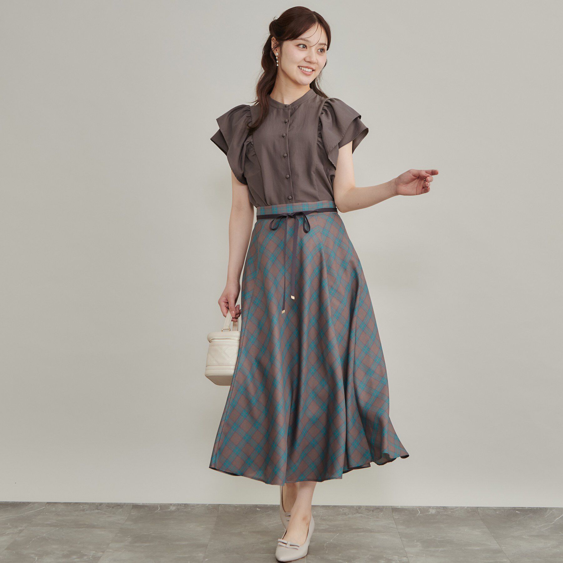 Couture broach「【さらっと軽い】ラッフルスリーブ ブラウス【洗濯機可】」|シャツ・ブラウス|