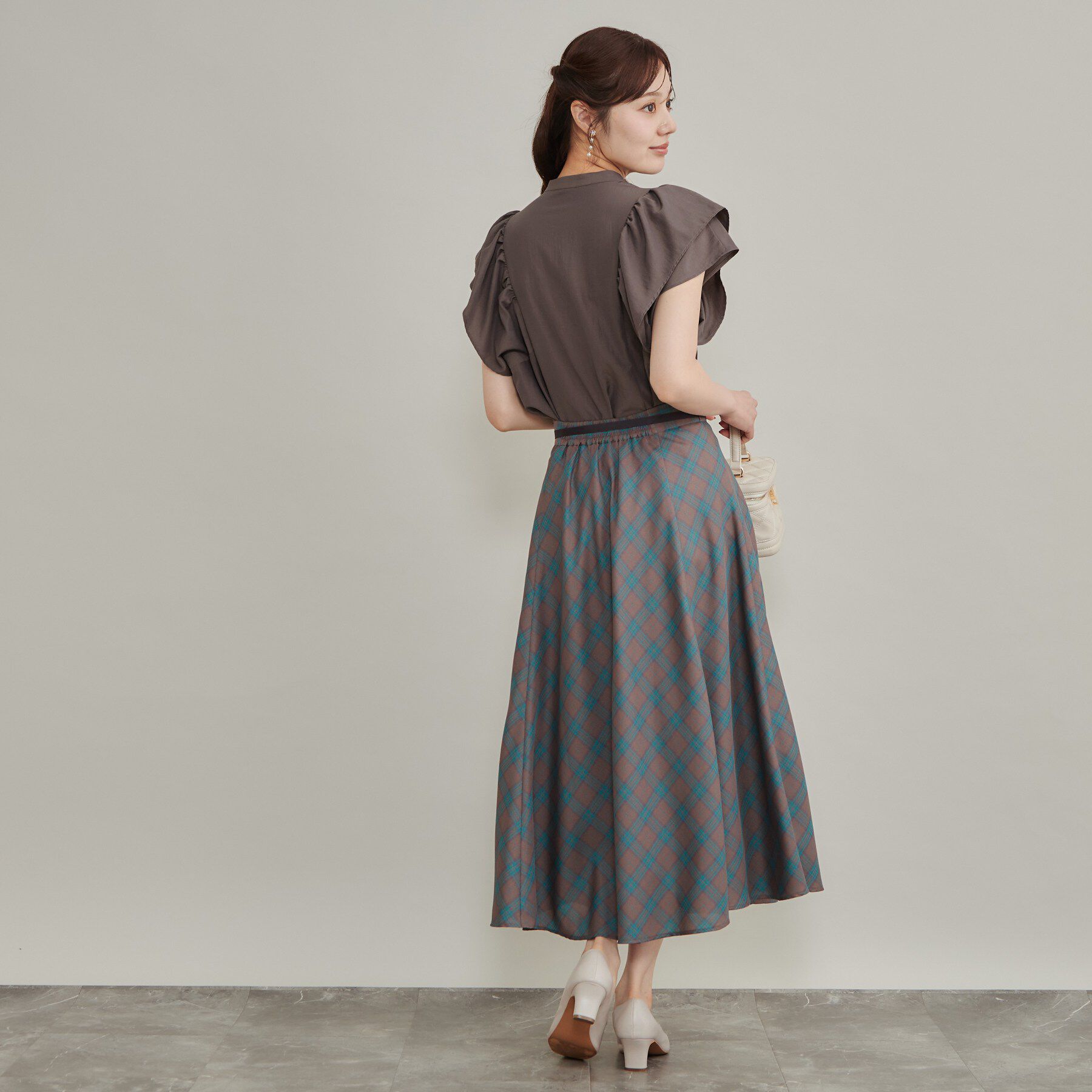 Couture broach「【さらっと軽い】ラッフルスリーブ ブラウス【洗濯機可】」|シャツ・ブラウス|