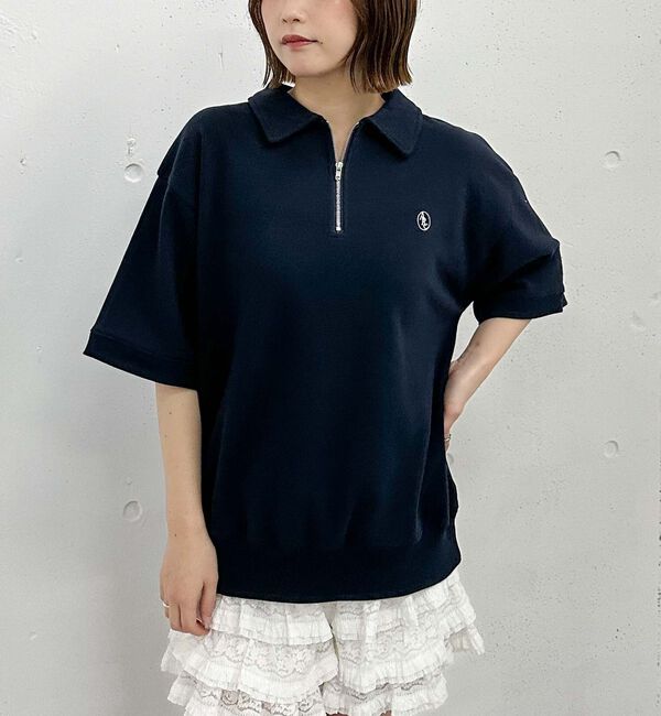 archives「ハーフＺＩＰポロスウェット」|Tシャツ・カットソー|NAVY