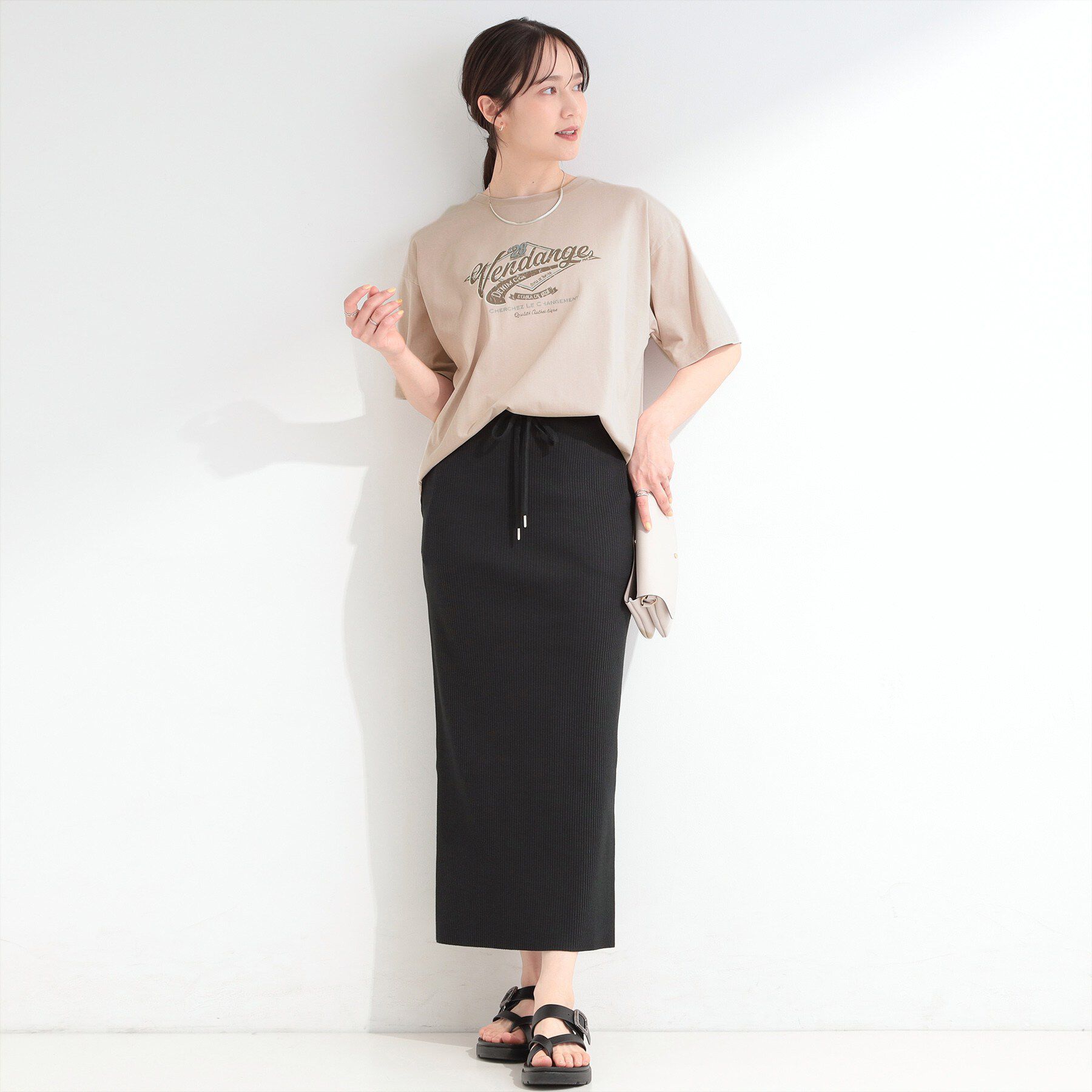 SHOO･LA･RUE「【S-LL/洗濯機可】選べる3柄 ヴィンテージ風こなれアソートTシャツ」|Tシャツ・カットソー|