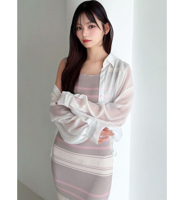 RESEXXY「ドロストシアーショートシャツ」|シャツ・ブラウス|