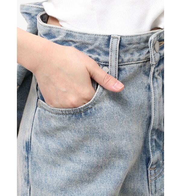 EMODA「【SNSで話題！】バックリボンルーズジーンズ」|デニム|