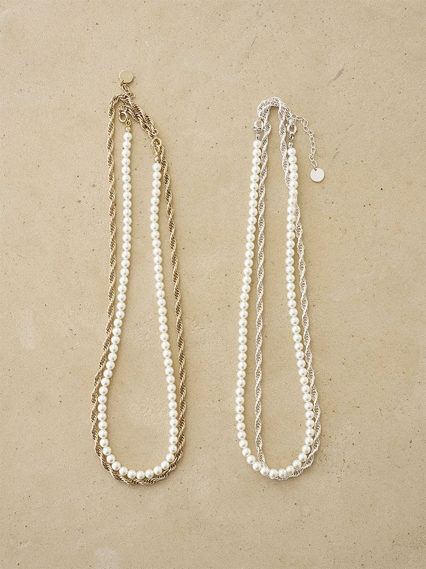 emmi atelier「2連ショートネックレス」|ネックレス|