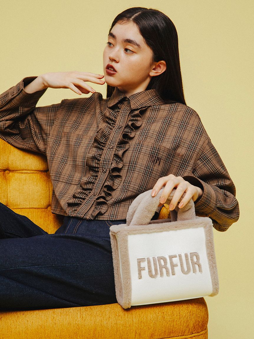 FURFUR「リボンステッチロールアップデニムパンツ」|デニム|