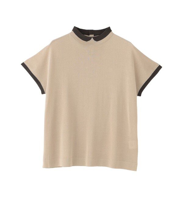 MACKINTOSH PHILOSOPHY「【Cleric Collar Knit(クレリックカラーニット)】シアードルマン」|ニット・セーター|ベージュ