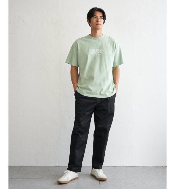 ikka「【MonoMax &times; 小泉孝太郎】UNIVERSAL OVERALL ユニバーサルオーバーオール DAILYプリントTシャツ」|Tシャツ・カットソー|
