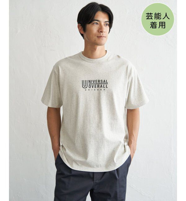 ikka「【MonoMax &times; 小泉孝太郎】UNIVERSAL OVERALL ユニバーサルオーバーオール DAILYプリントTシャツ」|Tシャツ・カットソー|アイボリー