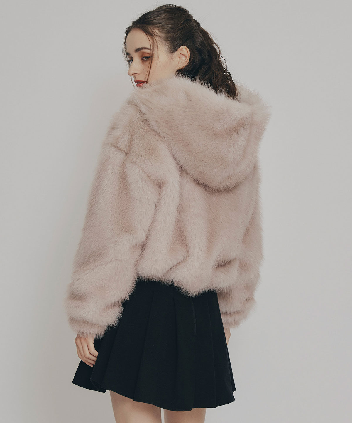 REDYAZEL「フォックスファーライクフーディショートジャケット」|その他|