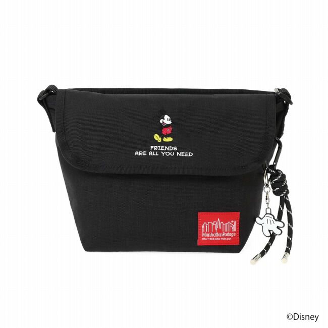 Manhattan Portage「NYLON MESSENGER BAG（XS）BACK POCKET W/ DIVIDER MAGNET / MICKEY / 26」|ショルダー・メッセンジャー|