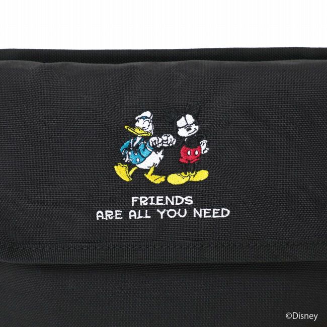 Manhattan Portage「NYLON MESSENGER BAG（XS）BACK POCKET W/ DIVIDER MAGNET / MICKEY / 26」|ショルダー・メッセンジャー|