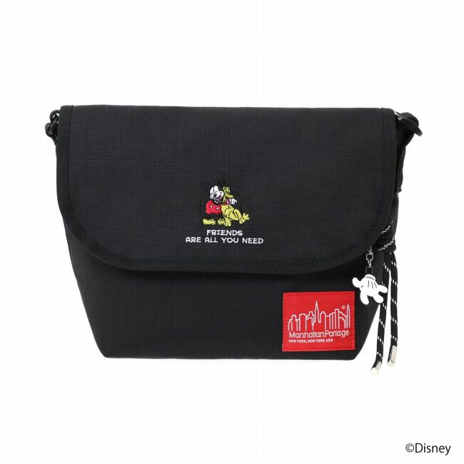 Manhattan Portage「NYLON MESSENGER BAG JR (SM) BACK POCKET W/ DIVIDER MAGNET / MICKEY / 26」|ショルダー・メッセンジャー|