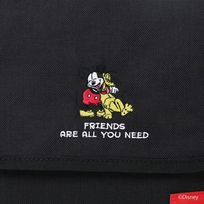 Manhattan Portage「NYLON MESSENGER BAG JR (SM) BACK POCKET W/ DIVIDER MAGNET / MICKEY / 26」|ショルダー・メッセンジャー|