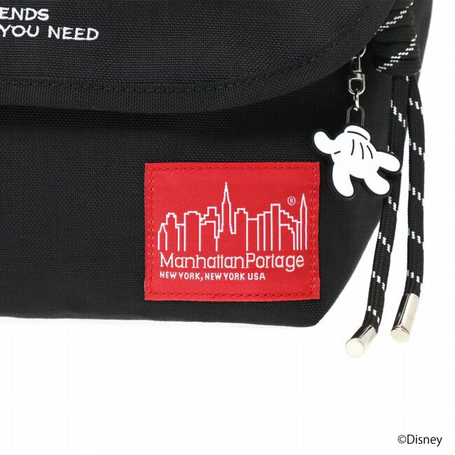 Manhattan Portage「NYLON MESSENGER BAG JR (SM) BACK POCKET W/ DIVIDER MAGNET / MICKEY / 26」|ショルダー・メッセンジャー|