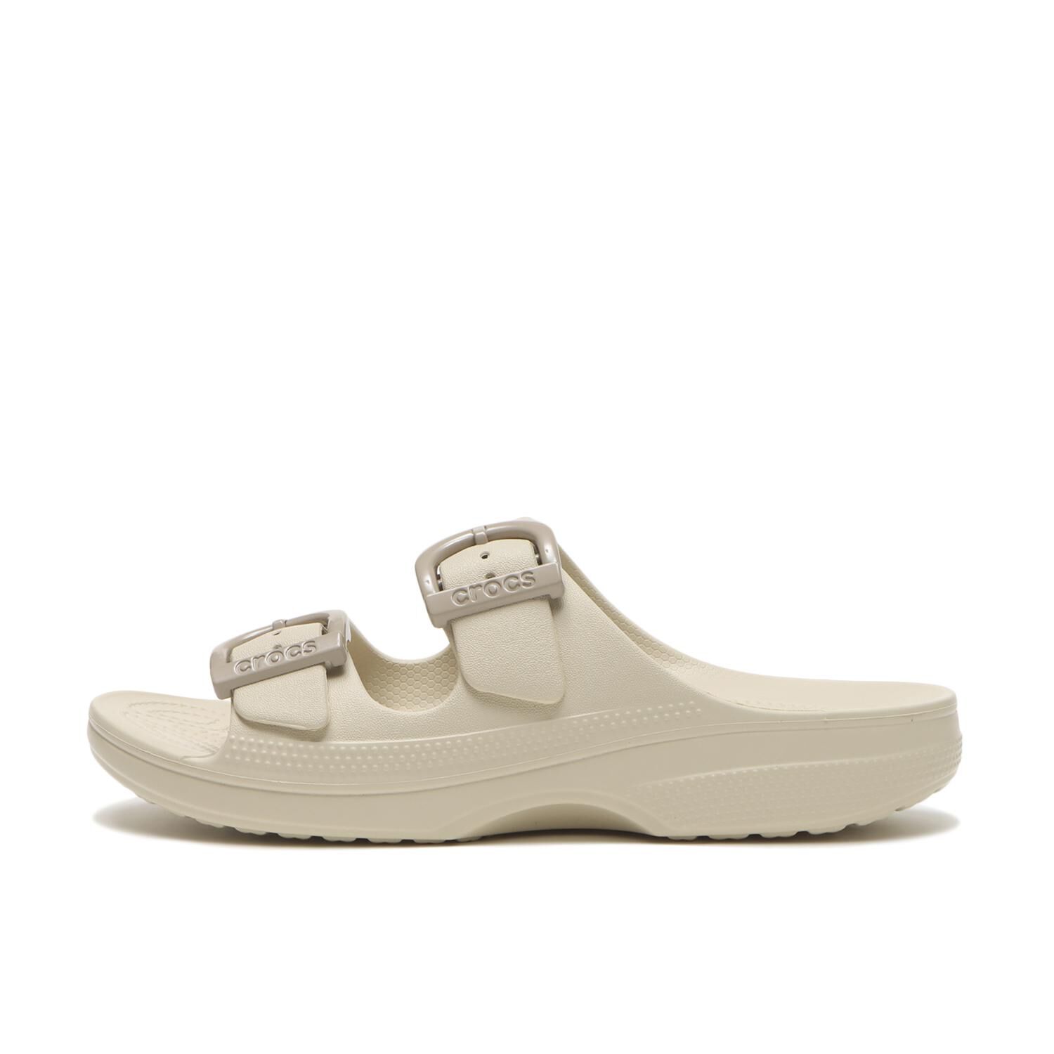 crocs「【crocs】SATURDAY ENAMEL BUCKLE SDL」|サンダル|ベージュ