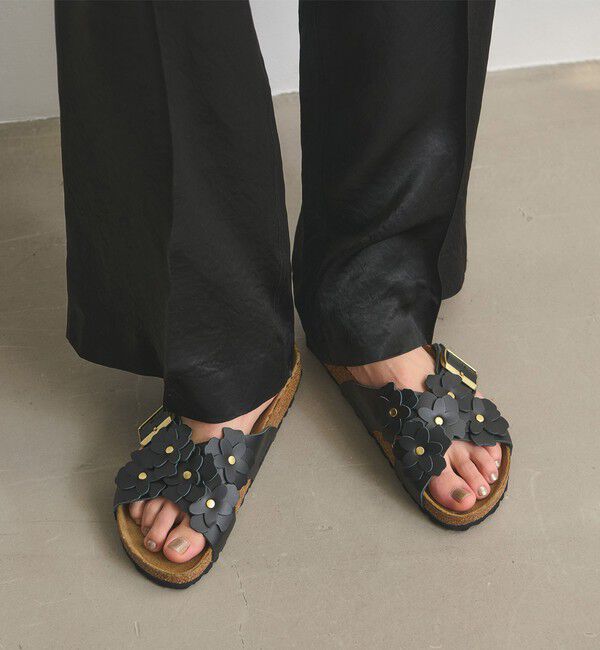 UNITED ARROWS「【国内EXCLUSIVE】＜BIRKENSTOCK＞SIENA フラワー サンダル」|サンダル|BLACK