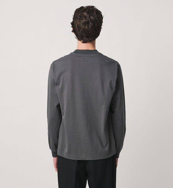UNITED ARROWS「ALBINI オーガニックコトン モックネック ロングスリーブ Tシャツ 抗菌防臭」|Tシャツ・カットソー|