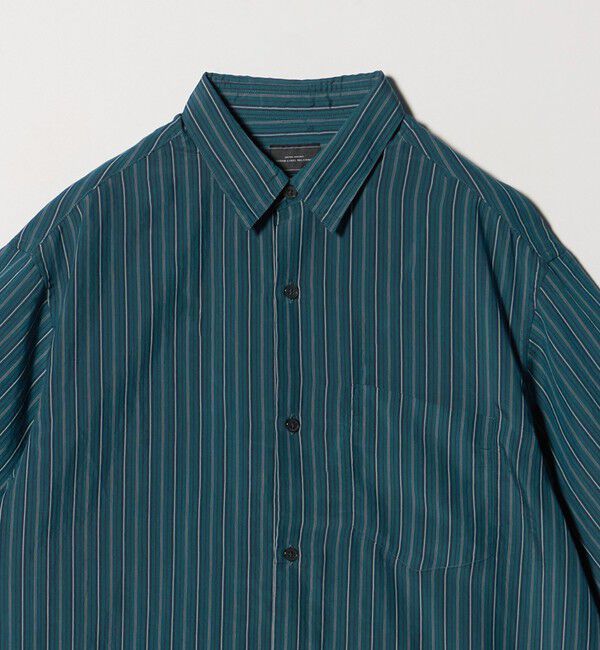 UNITED ARROWS green label relaxing「フィブリル ストライプ ジャストルーズ 半袖 シャツ」|シャツ・ブラウス|