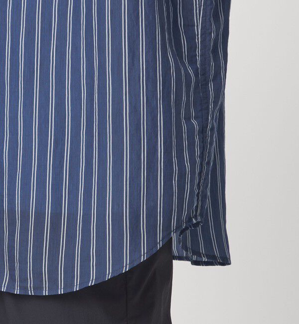 UNITED ARROWS green label relaxing「フィブリル ストライプ ジャストルーズ 半袖 シャツ」|シャツ・ブラウス|