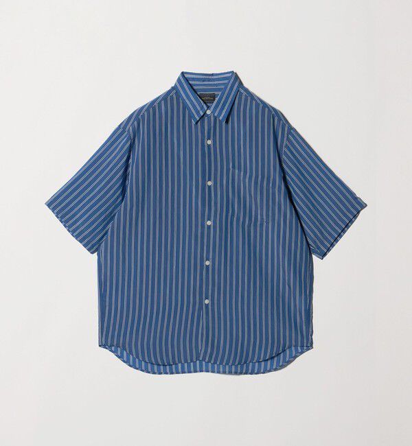UNITED ARROWS green label relaxing「フィブリル ストライプ ジャストルーズ 半袖 シャツ」|シャツ・ブラウス|