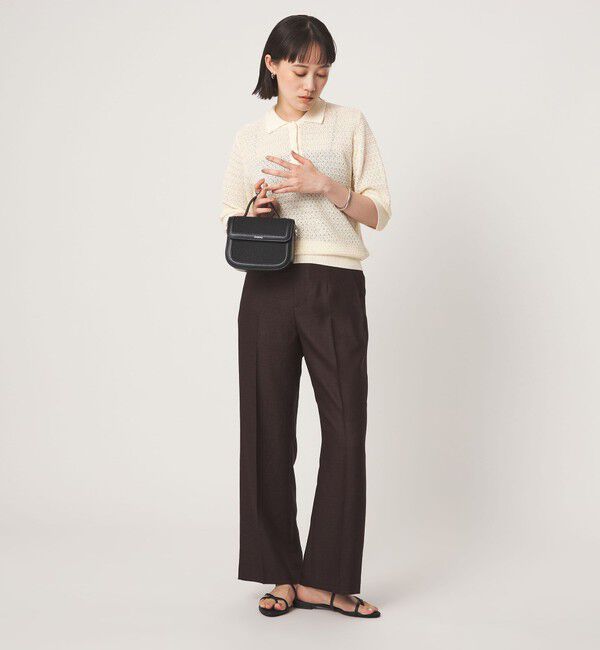 UNITED ARROWS green label relaxing「エリツキ ショートスリーブ ニット」|ニット・セーター|
