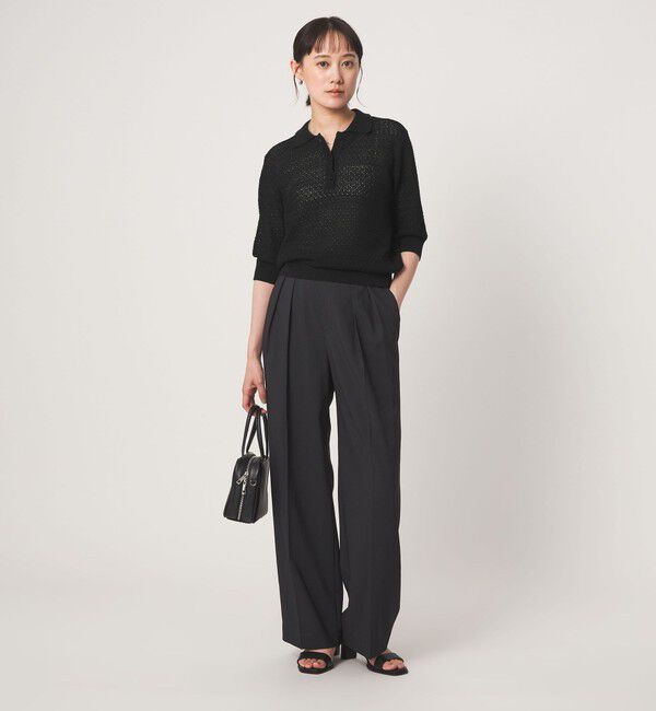 UNITED ARROWS green label relaxing「エリツキ ショートスリーブ ニット」|ニット・セーター|