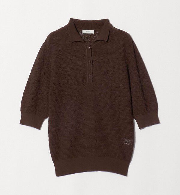 UNITED ARROWS green label relaxing「エリツキ ショートスリーブ ニット」|ニット・セーター|