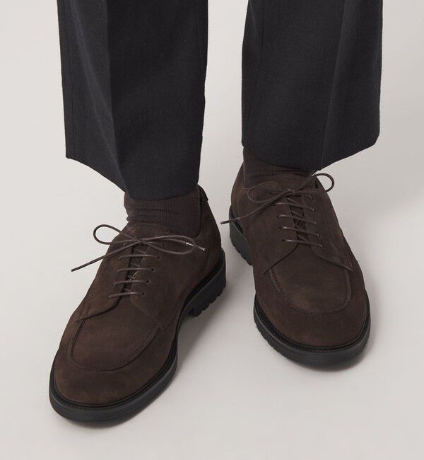UNITED ARROWS green label relaxing「GLR ハッスイ アクティブ スエード Uチップ レザーシューズ ドレスシューズ -撥水-」|ビジネス・ドレスシューズ|