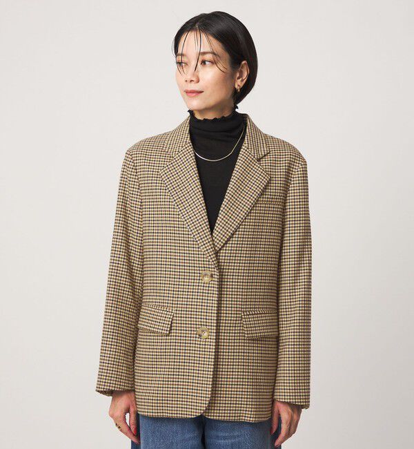 UNITED ARROWS green label relaxing「【別注】＜dahl'ia＞チェック ジャケット」|テーラードジャケット|