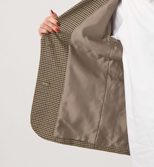UNITED ARROWS green label relaxing「【別注】＜dahl'ia＞チェック ジャケット」|テーラードジャケット|