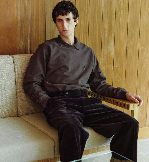 UNITED ARROWS green label relaxing「【別注】＜Brooks Brothers＞GLR カノコ クルーネック カットソー」|Tシャツ・カットソー|DK.BROWN