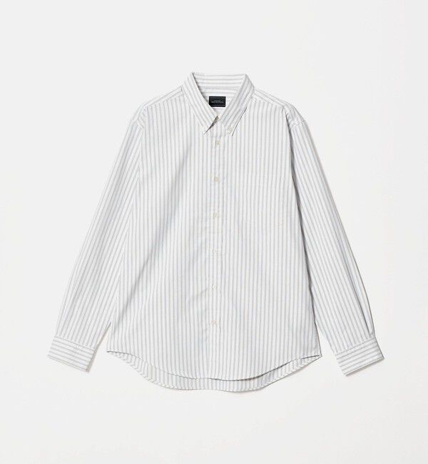 UNITED ARROWS green label relaxing「MULTI FUNCTION ピンオックス ボタンダウン 長袖シャツ -UVカット・吸水速乾・遮熱-」|シャツ・ブラウス|LT.GRAY
