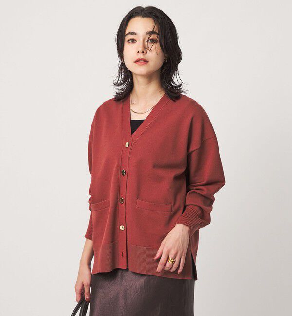 UNITED ARROWS green label relaxing「Vネック ニット カーディガン ウォッシャブル」|カーディガン|