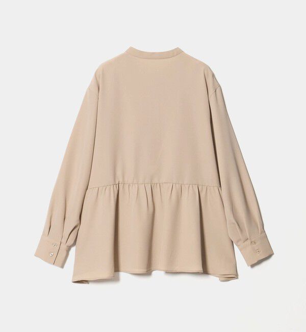 UNITED ARROWS green label relaxing「ツイル ペプラム ブラウス マシンウォッシャブル ストレッチ」|シャツ・ブラウス|