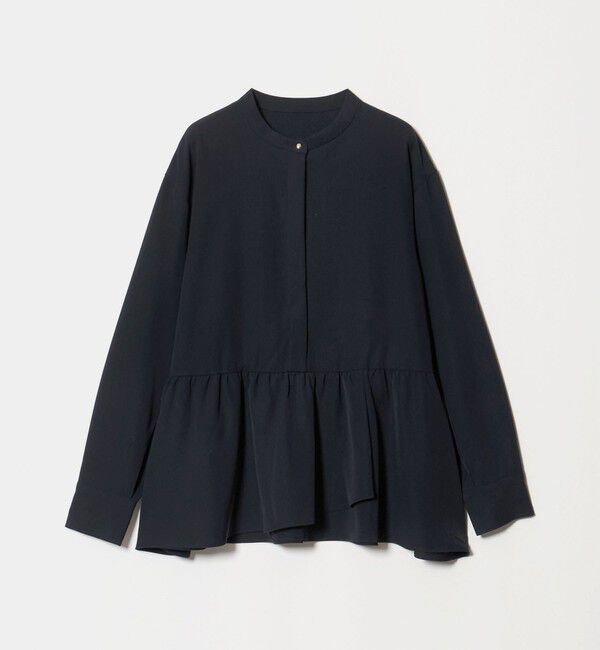 UNITED ARROWS green label relaxing「ツイル ペプラム ブラウス マシンウォッシャブル ストレッチ」|シャツ・ブラウス|