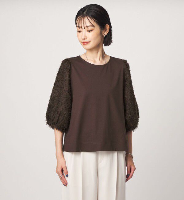 UNITED ARROWS green label relaxing「フェザー ショートスリーブ プルオーバー カットソー」|Tシャツ・カットソー|