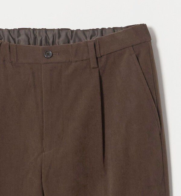 UNITED ARROWS green label relaxing「【WEB限定】JUST fit コーデュロイ 1プリーツ イージーパンツ」|チノ|