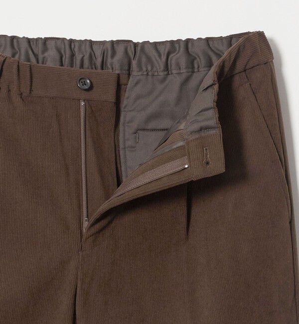 UNITED ARROWS green label relaxing「【WEB限定】JUST fit コーデュロイ 1プリーツ イージーパンツ」|チノ|