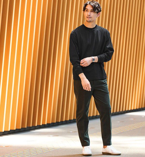 UNITED ARROWS green label relaxing「【WEB限定】JUST fit コーデュロイ 1プリーツ イージーパンツ」|チノ|