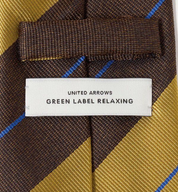 GLR JAPAN VINTAGE 8.0cm ストライプ3 ネクタイ（UNITED ARROWS green